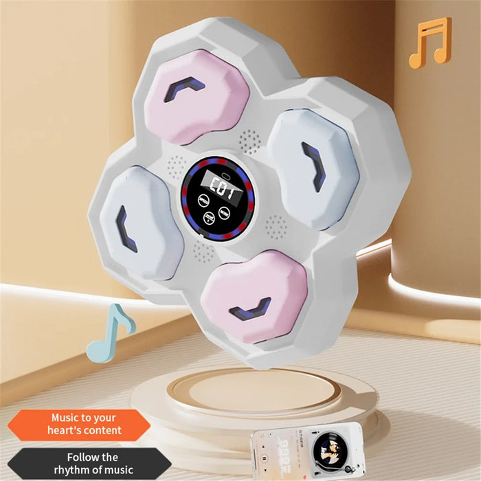 T-9612 9 Speed 5 Volume Children Smart Music Boxing Machine Reaction Training Wall Target - White - 4