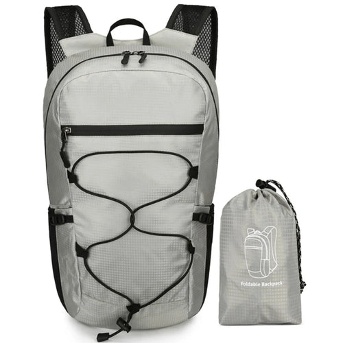 VANAHEIMR 531 Foldable Outdoor Backpack Nylon Climbing Hiking Daypack - Light Grey - 1