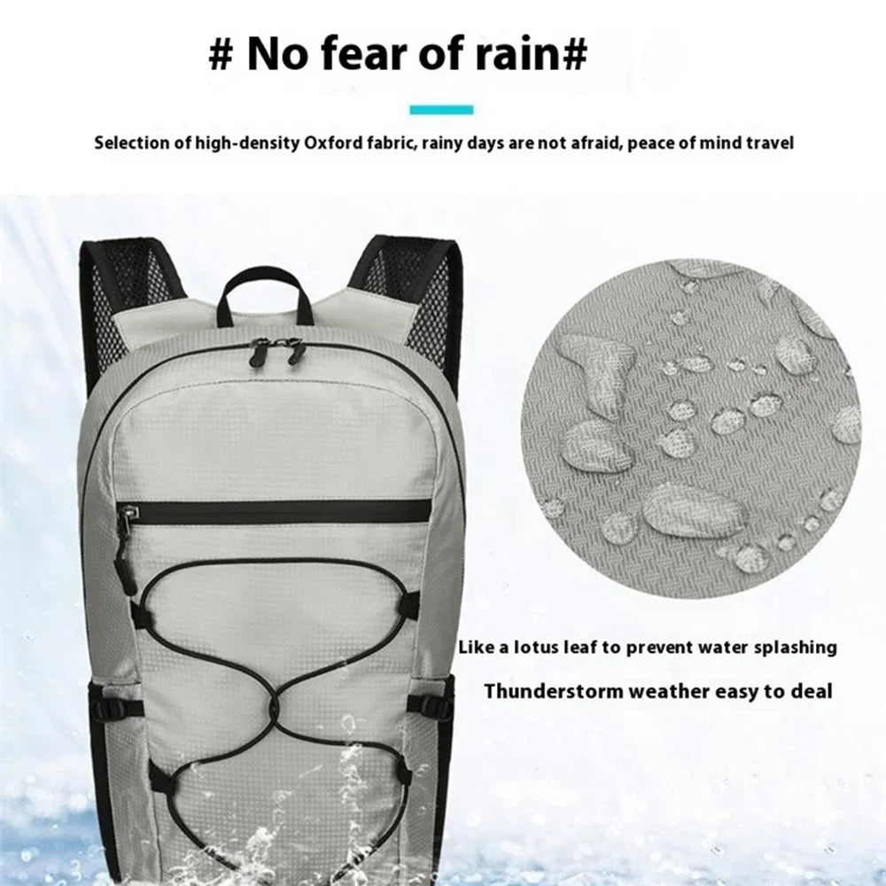 VANAHEIMR 531 Foldable Outdoor Backpack Nylon Climbing Hiking Daypack - Light Grey - 4