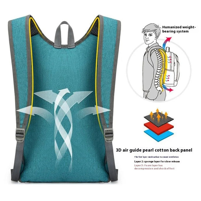 VANAHEIMR 628 Foldable Outdoor Travel Backpack Oxford Cloth Climbing Hiking Daypack - Green - 7