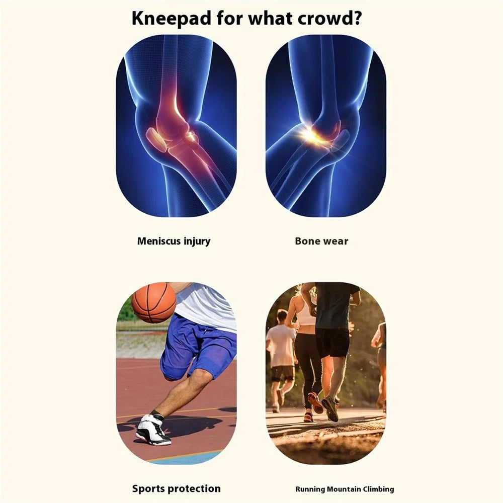 AB120 1PCS Protective Knee Pad Copper Ion Fabric Breathable Leg Sleeve for Badminton Basketball Runing Fitness Injury Care - S - 6