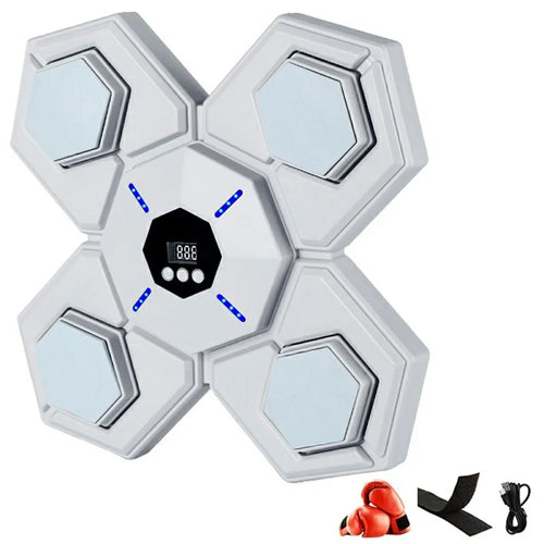 AL789275 Smart Bluetooth-compatible Music Boxing Machine Wall Mounted Boxing Target with Kids Gloves - 1