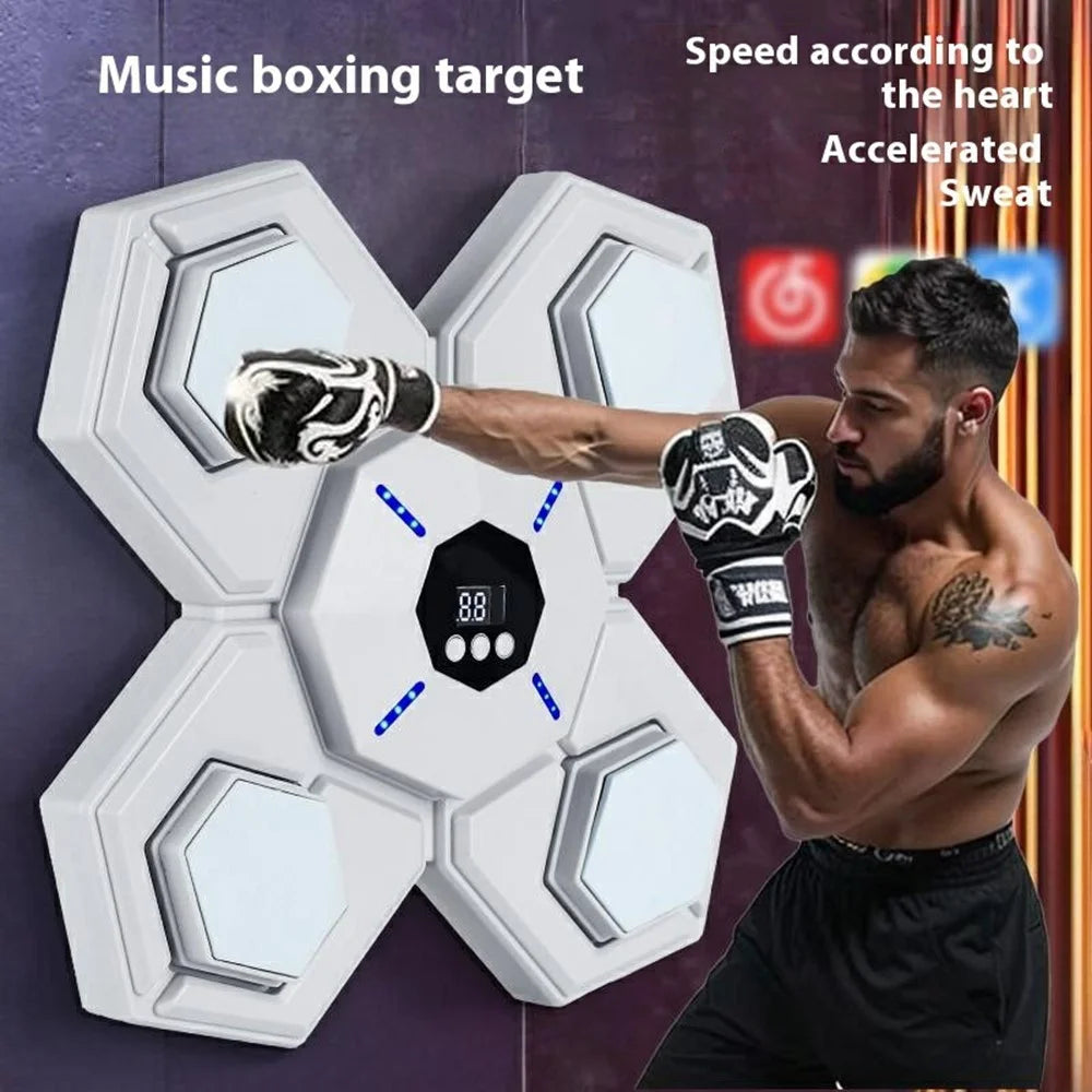 AL789275 Smart Bluetooth-compatible Music Boxing Machine Wall Mounted Boxing Target with Adults Gloves - 2