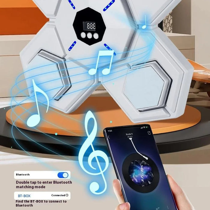AL789275 Smart Bluetooth-compatible Music Boxing Machine Wall Mounted Boxing Target with Adults and Kids Gloves - 4