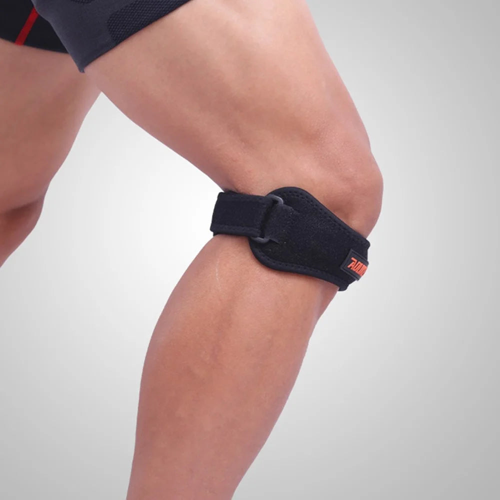 AOLIKES A-7918 1Pc Sports Bi-Directional Compression Patella Strap Built-In Silicone Pad Knee Patella Brace - 4