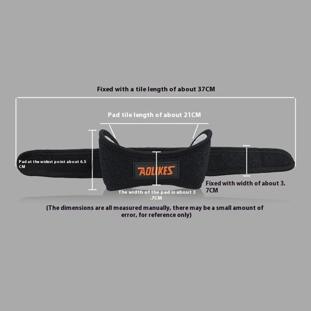 AOLIKES A-7918 1Pc Sports Bi-Directional Compression Patella Strap Built-In Silicone Pad Knee Patella Brace - 5