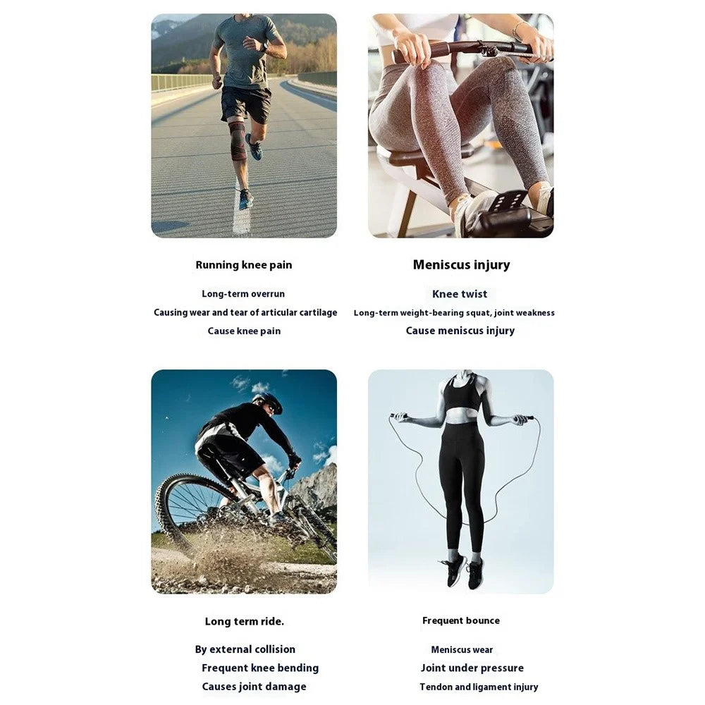 AOLIKES 7927 1Pc Sports Compression Patella Strap Running Cycling Shock Absorption Knee Patella Brace - Dark Grey - 5