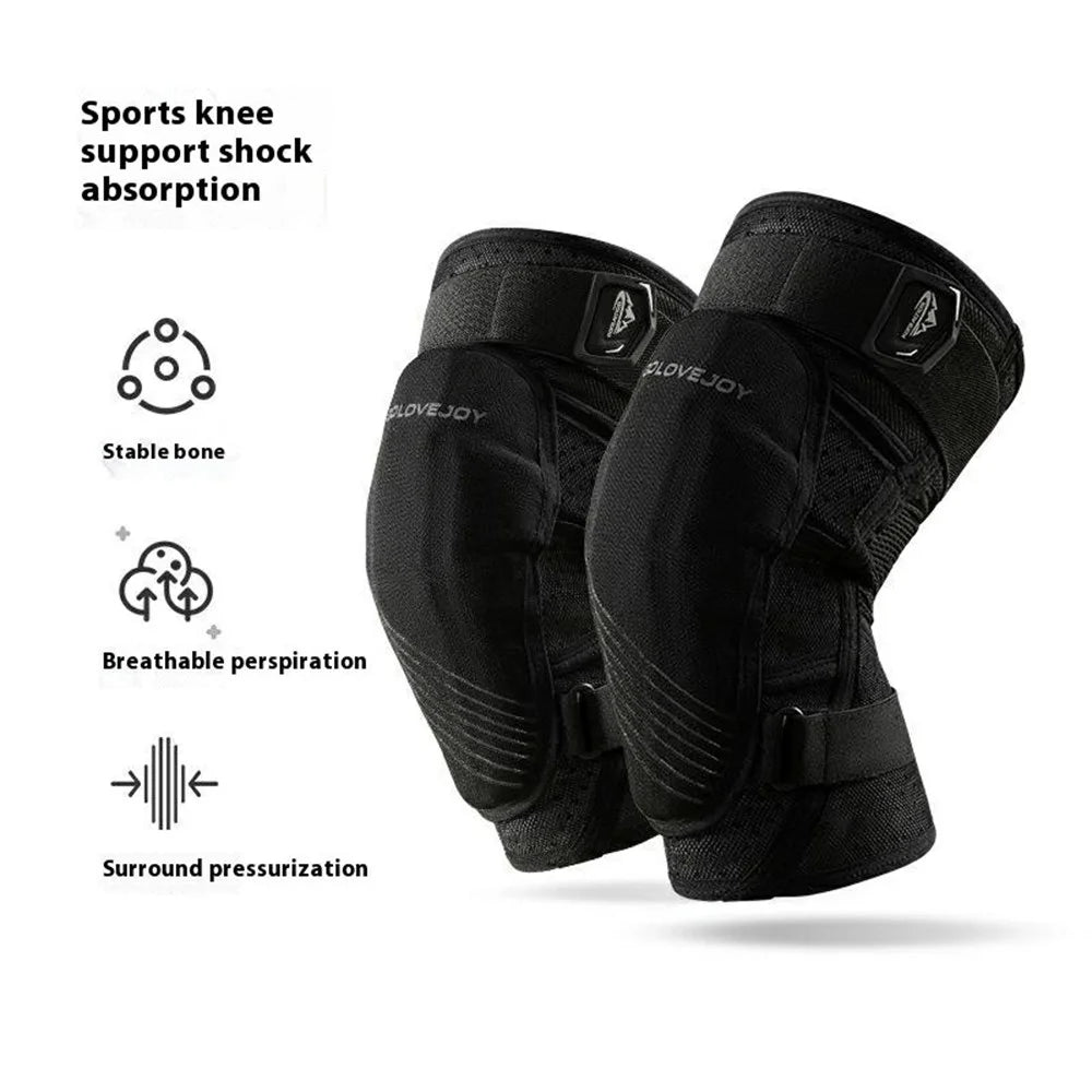 GOLOVEJOY HX37 Knee Brace for Outdoor Skiing Cycling Shock Absorption EVA Knee Protector Size M - 2