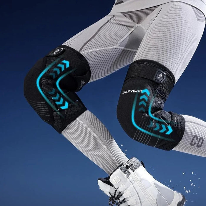 GOLOVEJOY HX37 Knee Brace for Outdoor Skiing Cycling Shock Absorption EVA Knee Protector Size XL - 7