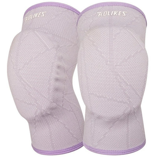 AOLIKES 0200 1 Pair Knee Pads Protective Gear for Cycling Soccer Dance Yoga Anti Collision Knee Brace - Purple S - 1