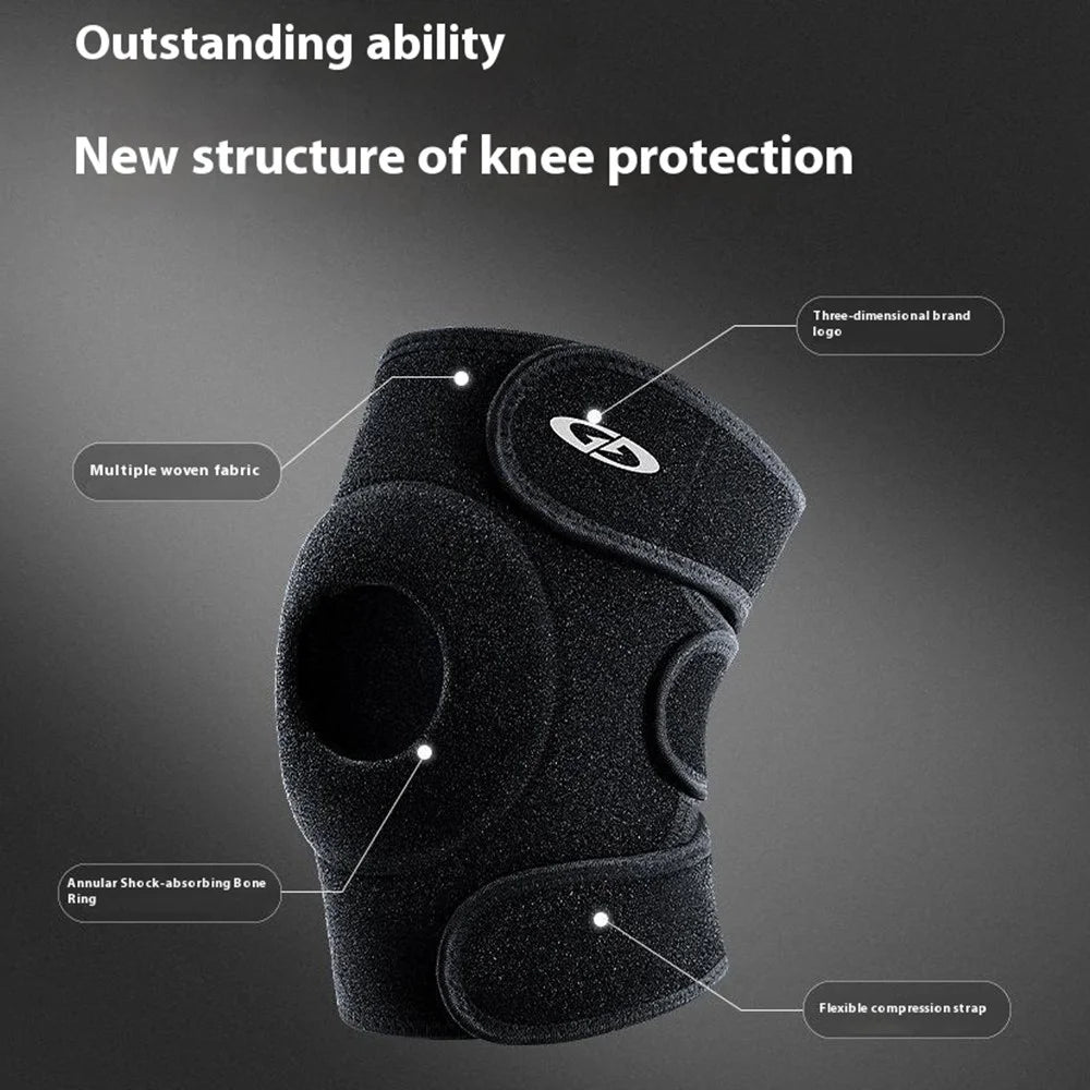GOLOVEJOY HX41 1Pc Sports Knee Brace Compression Wrap Support Meniscus Protection Knee Guard - 5