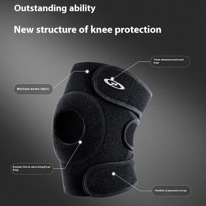 GOLOVEJOY HX41 1Pc Sports Knee Brace Compression Wrap Support Meniscus Protection Knee Guard - 5