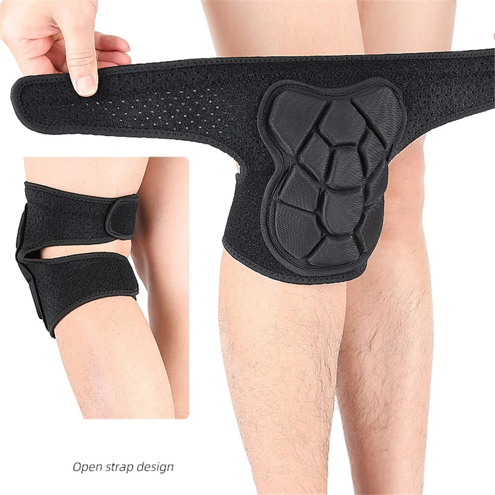105 1Pc Size S Turtle Shell Design Knee Pad Sports Protection Adjustable Shock Absorbing Anti Collision Knee Guard - 6