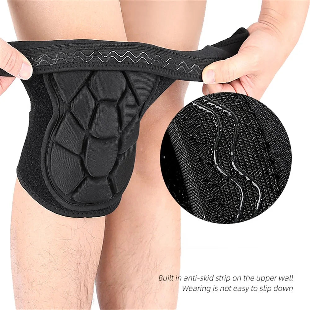 105 1Pc Size S Turtle Shell Design Knee Pad Sports Protection Adjustable Shock Absorbing Anti Collision Knee Guard - 7