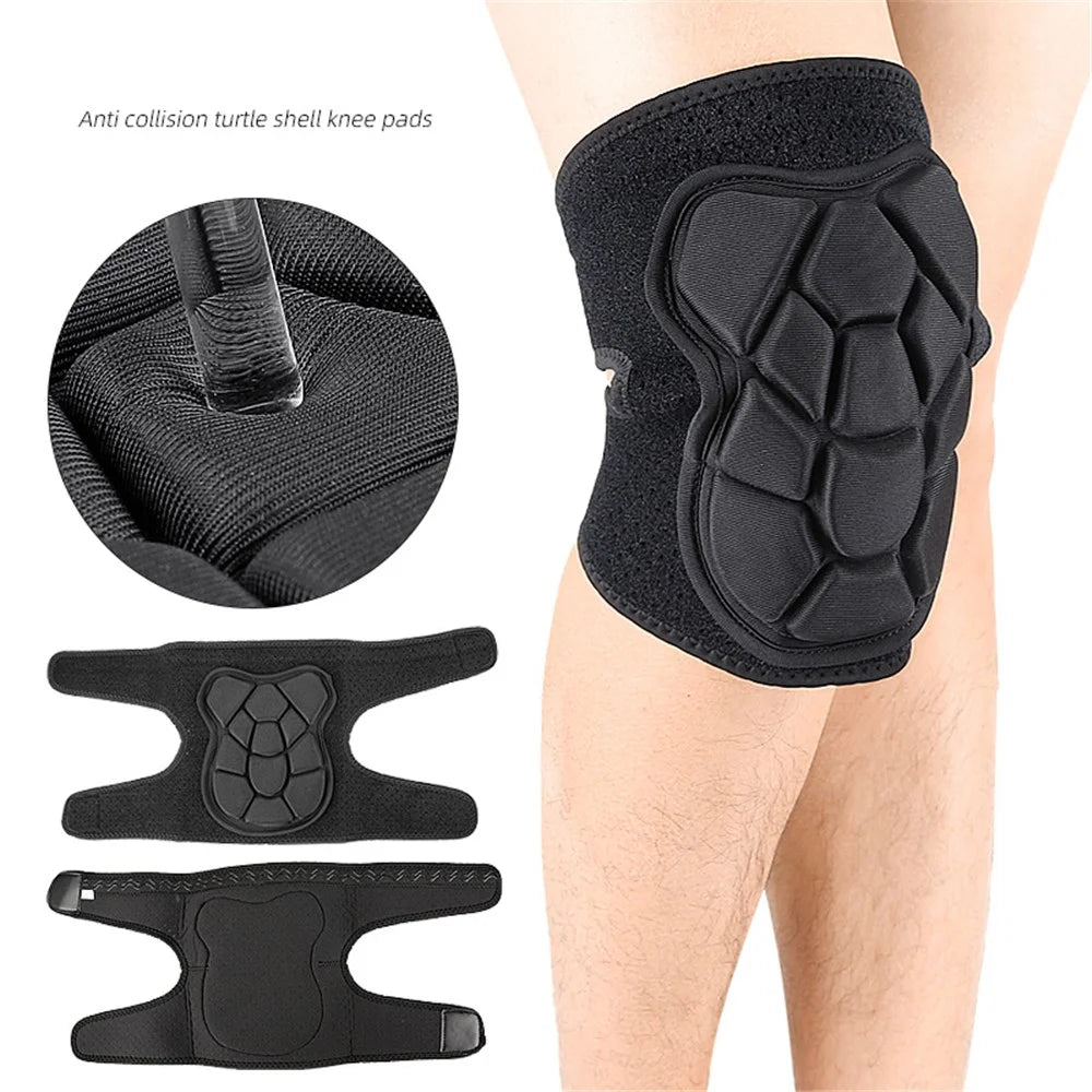 105 1Pc Adult Sports Knee Pad Moisture Wicking Anti Collision Turtle Shell Knee Protector for Exercise, Size M - 4