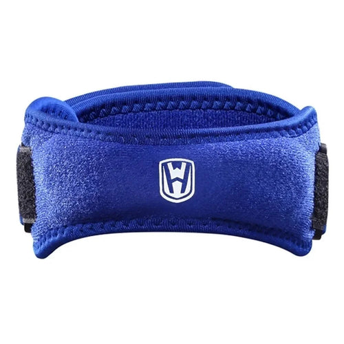 WOSWEIR KN0163 1Pc Adjustable Knee Brace Patellar Support Strap for Men Women Running Sports Injury Prevention - Blue - 1