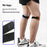 GOUNOD H15 1Pc Sports Compression Knee Strap Double Layer Cowhide Leather Patella Support for Running / Cycling - Brown - 3