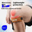 GOUNOD H15 1Pc Sports Compression Knee Strap Double Layer Cowhide Leather Patella Support for Running / Cycling - Brown - 4