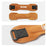 GOUNOD H15 1Pc Sports Compression Knee Strap Double Layer Cowhide Leather Patella Support for Running / Cycling - Brown - 7