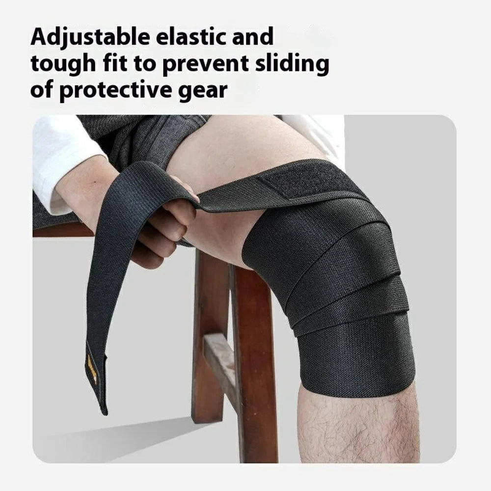 GOUNOD HJ062 1Pc Knee Support Compression Wrap Fitness Weightlifting Powerlifting Squat Knee Brace - S - 6