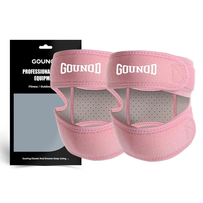 GOUNOD HJ0121 1 Pair Sports Knee Brace Shock Absorption Patella Support Breathable Compression Knee Guard - Pink - 1