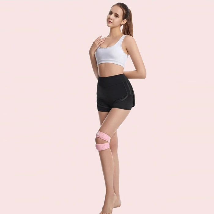 GOUNOD HJ0121 1 Pair Sports Knee Brace Shock Absorption Patella Support Breathable Compression Knee Guard - Pink - 5