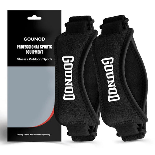 GOUNOD HJ089 1 Pair Knee Brace Patella Support Strap Men Women Sports Running Fitness Compression Knee Protector - Black - 1
