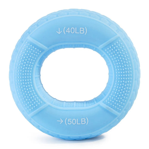 GOUNOD SK014 Silicone Hand Grip Strengthener Hand Strength Training Stress Relief Grip Ring - Blue / 40-50LB - 1