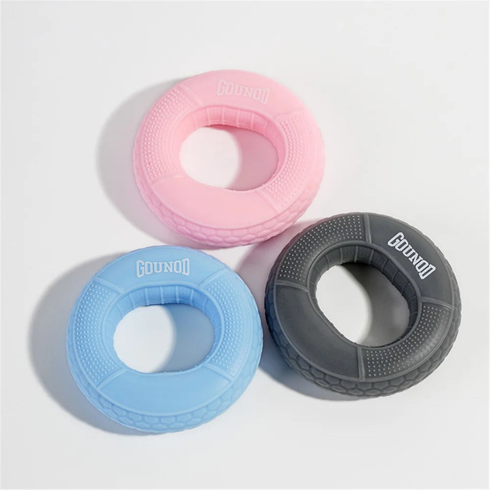 GOUNOD SK014 Silicone Hand Grip Strengthener Hand Strength Training Stress Relief Grip Ring - Blue / 40-50LB - 7