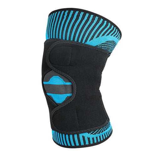 108 1Pc Sports Knee Brace Elastic Compression Athletics Knee Pad Knitted Sleeve with Springs - 1
