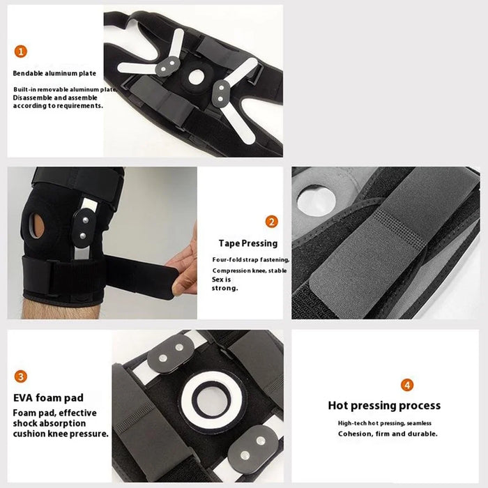 YF-JS024 1Pc Outdoor Knee Brace Patella Support Shock Absorption Meniscus Protection Cycling Basketball Running Knee Guard - 7