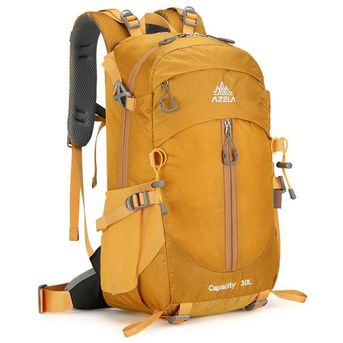 AZELA A13805 Hiking Camping Travel 30L Lightweight Backpack Water Resistant Nylon Outdoor Daypack - Grey - 4
