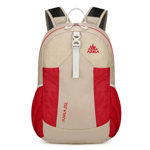 AZELA A1341 Lightweight Foldable Backpack Waterproof Nylon Shoulder Bag for Outdoor Hiking Camping - Khaki - 1