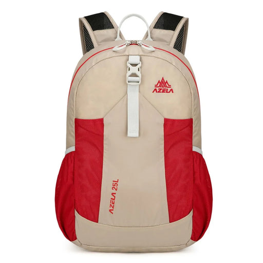 AZELA A1341 Lightweight Foldable Backpack Waterproof Nylon Shoulder Bag for Outdoor Hiking Camping - Khaki - 1