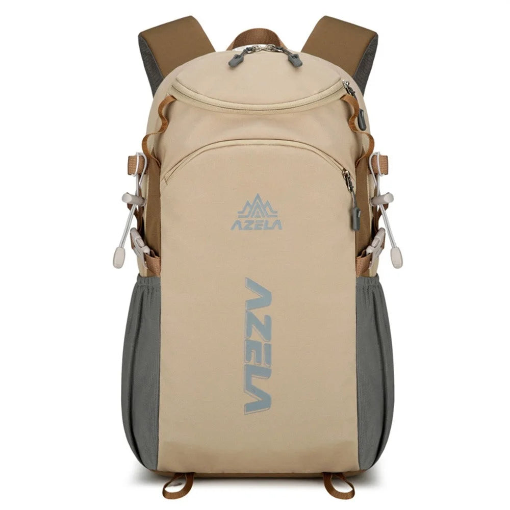 AZELA A1323 Large Capacity Lightweight Outdoor Sports Backpack Waterproof Nylon Hiking Daypack - Khaki - 1