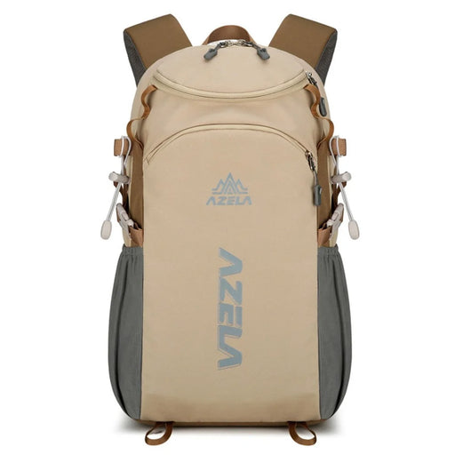 AZELA A1323 Large Capacity Lightweight Outdoor Sports Backpack Waterproof Nylon Hiking Daypack - Khaki - 1
