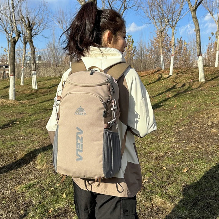 AZELA A1323 Large Capacity Lightweight Outdoor Sports Backpack Waterproof Nylon Hiking Daypack - Khaki - 3