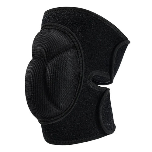 GOLOVEJOY HX44 1Pc Impact Resistant Turtle Shell Sports Knee Brace Ultra Wide Elastic Strap Knee Pad - Black - 1