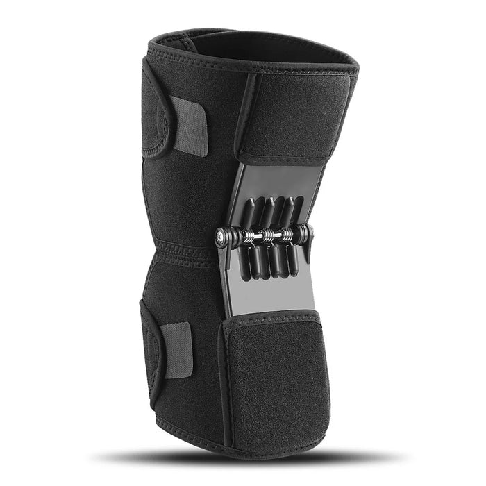 AB185 1Pc Knee Joint Support Brace Outdoor Hiking Sports Patella Protection Adjustable Compression Guard - Black - 1