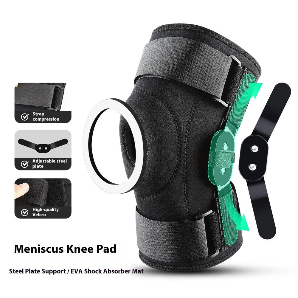 AB188 1Pc Professional Sports Knee Brace Fitness Running Patella Protection Compression Knee Guard - Black S - 2