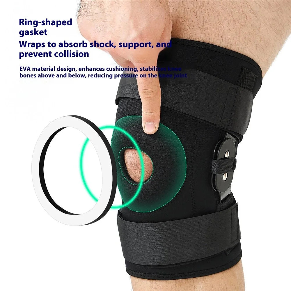 AB188 1Pc Professional Sports Knee Brace Fitness Running Patella Protection Compression Knee Guard - Black S - 3