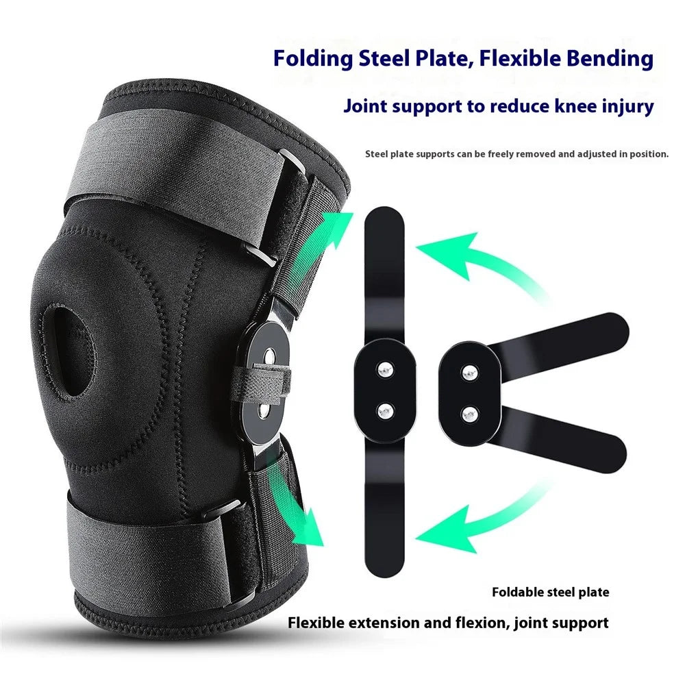 AB188 1Pc Professional Sports Knee Brace Fitness Running Patella Protection Compression Knee Guard - Black S - 4