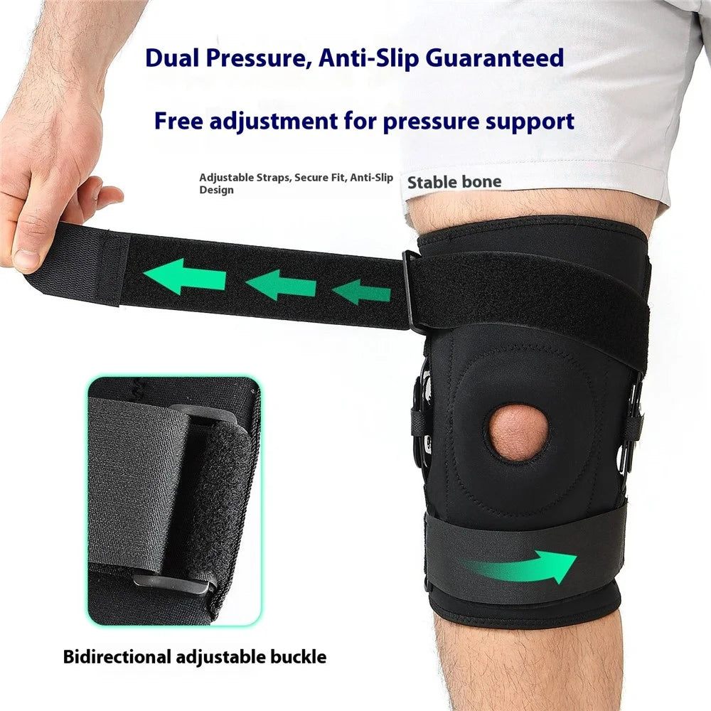 AB188 1Pc Professional Sports Knee Brace Fitness Running Patella Protection Compression Knee Guard - Black S - 5