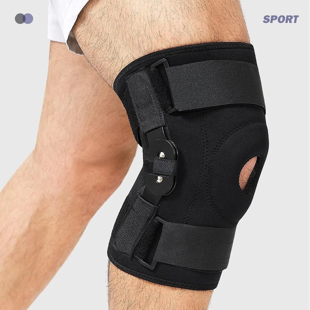 AB188 1Pc Professional Sports Knee Brace Fitness Running Patella Protection Compression Knee Guard - Black S - 6