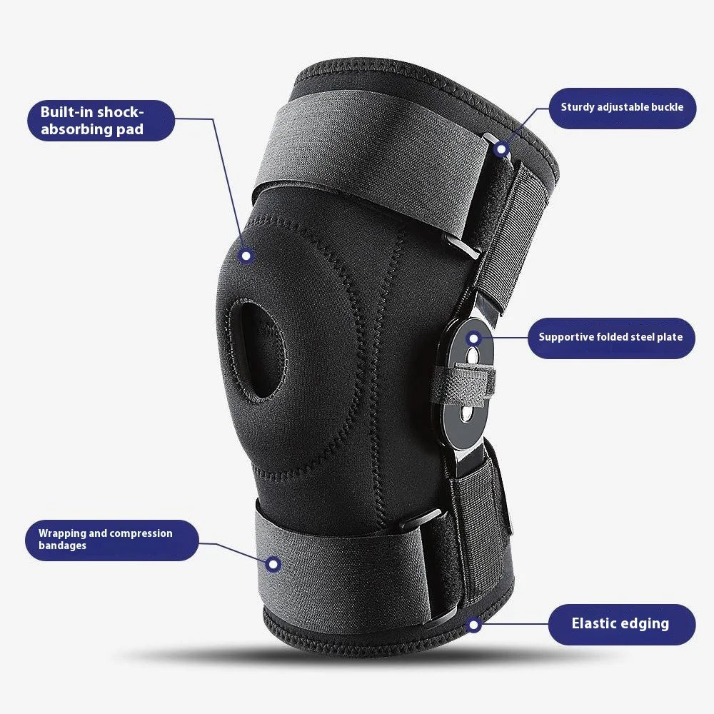 AB188 1Pc Professional Sports Knee Brace Fitness Running Patella Protection Compression Knee Guard - Black S - 7