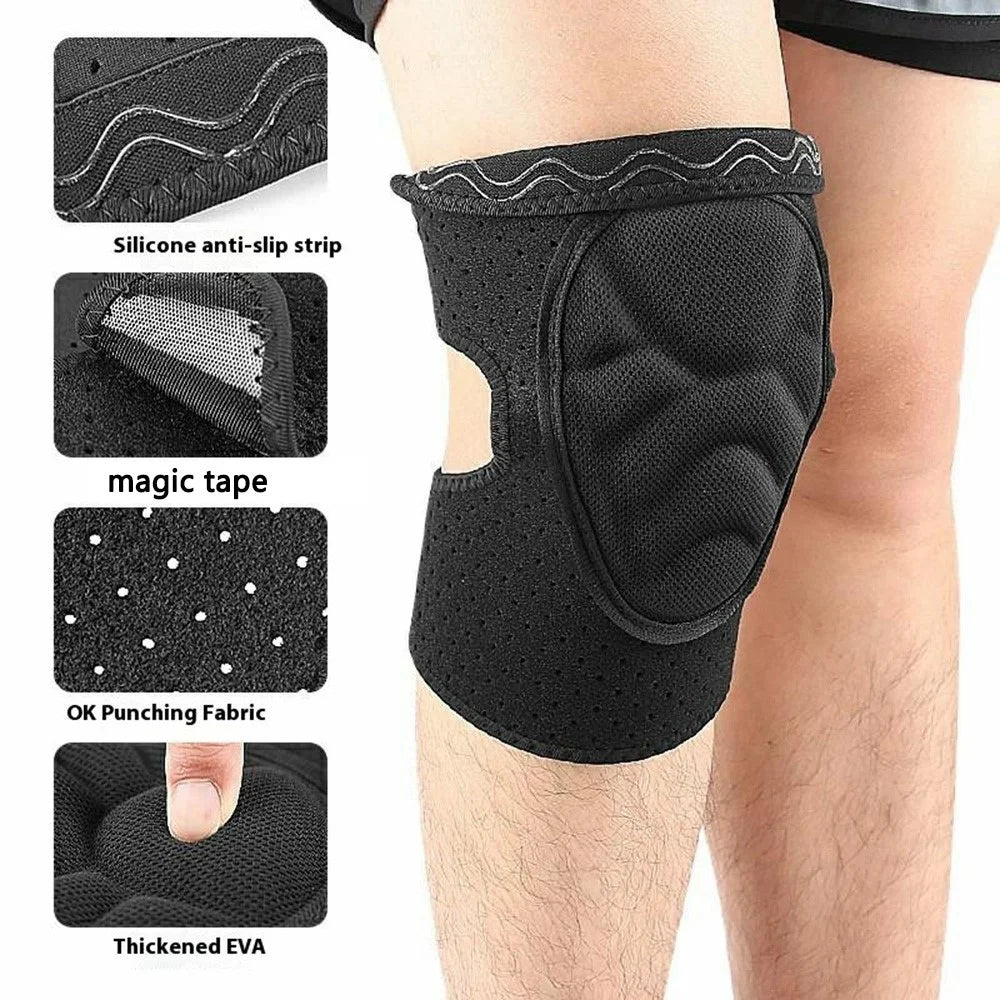 120 1Pc Knee Pad Soft Lined Adjustable Kneecap for Sports, Free Size - 3