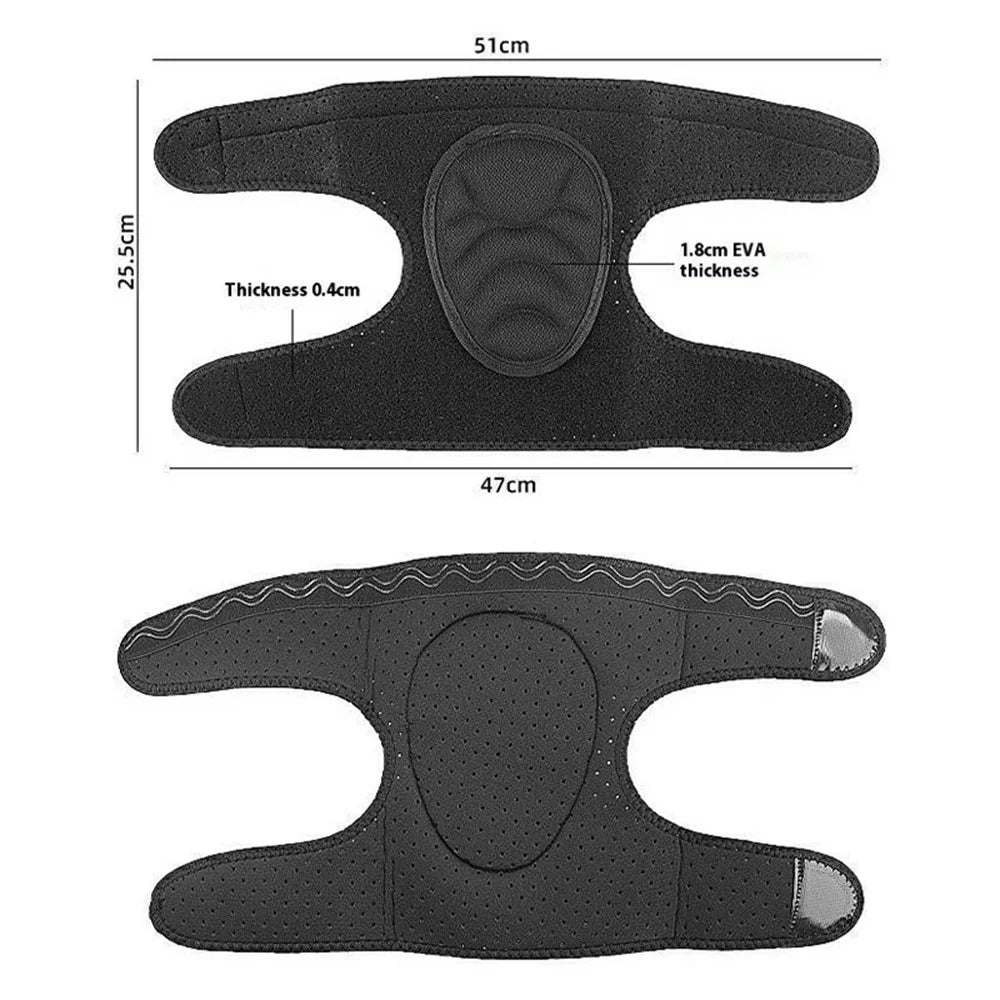 120 1Pc Knee Pad Soft Lined Adjustable Kneecap for Sports, Free Size - 6