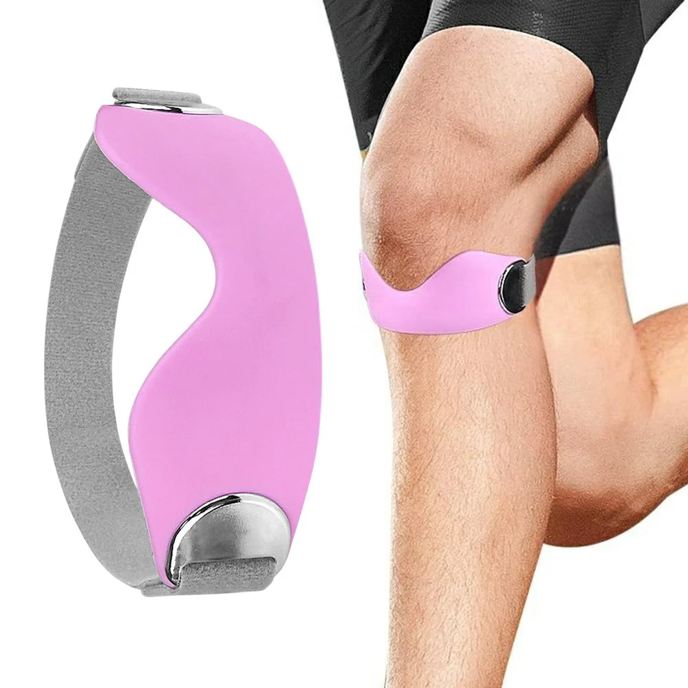 1PC 111 Sports Bone Band Patellar Tendon Support Strap Adjustable Non-Slip Knee Brace for Pain Relief / Arthritis / Tendonitis - Purple - 1