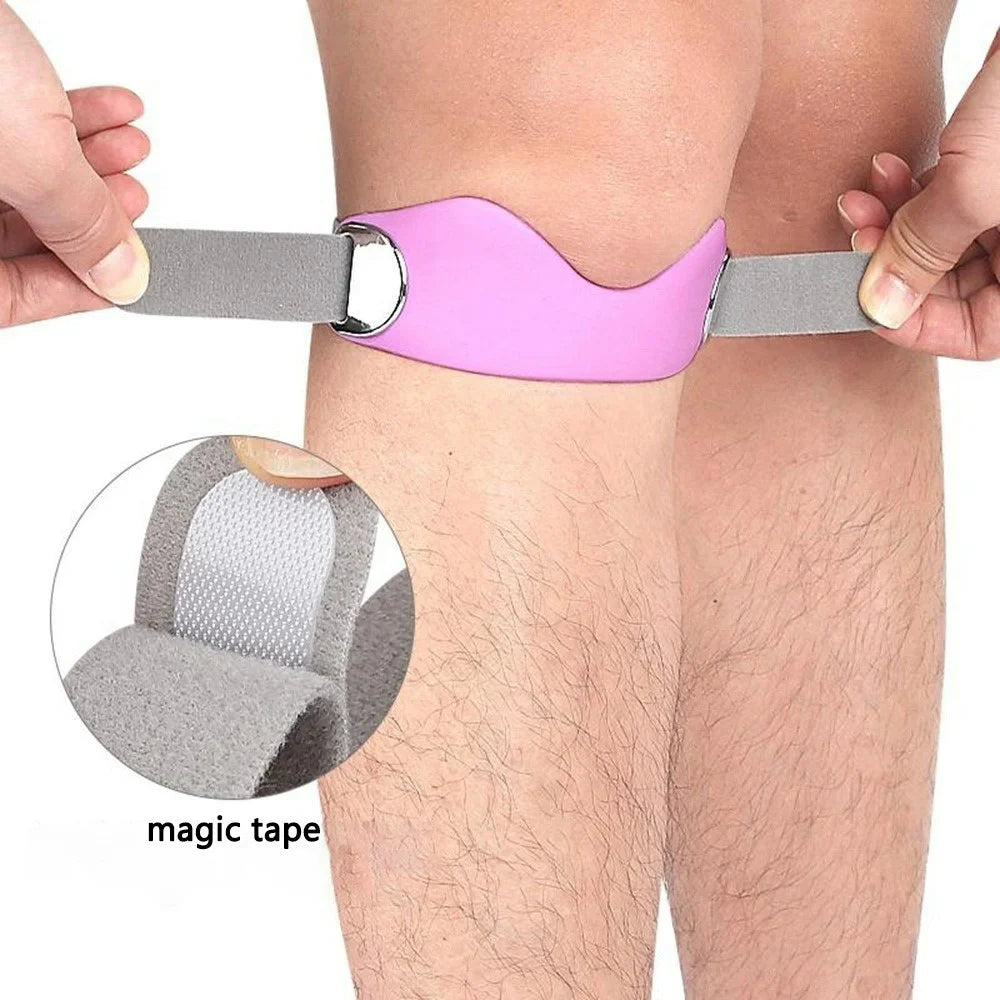 1PC 111 Sports Bone Band Patellar Tendon Support Strap Adjustable Non-Slip Knee Brace for Pain Relief / Arthritis / Tendonitis - Purple - 5