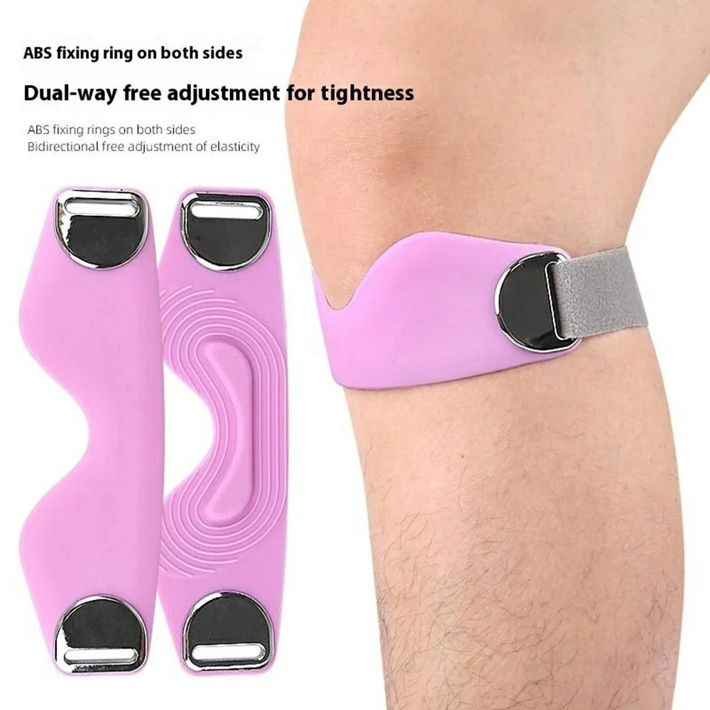 1PC 111 Sports Bone Band Patellar Tendon Support Strap Adjustable Non-Slip Knee Brace for Pain Relief / Arthritis / Tendonitis - Purple - 7